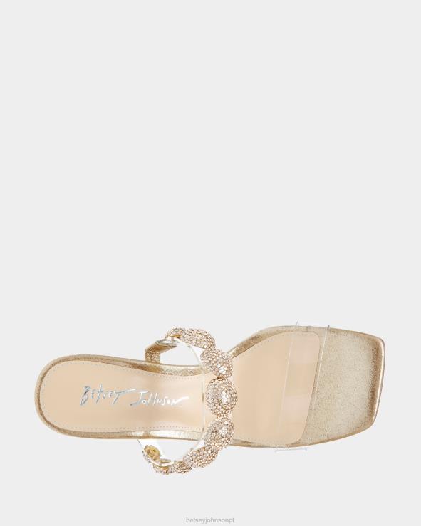 ouro Troy H6X06141 Betsey Johnson mulheres sapato