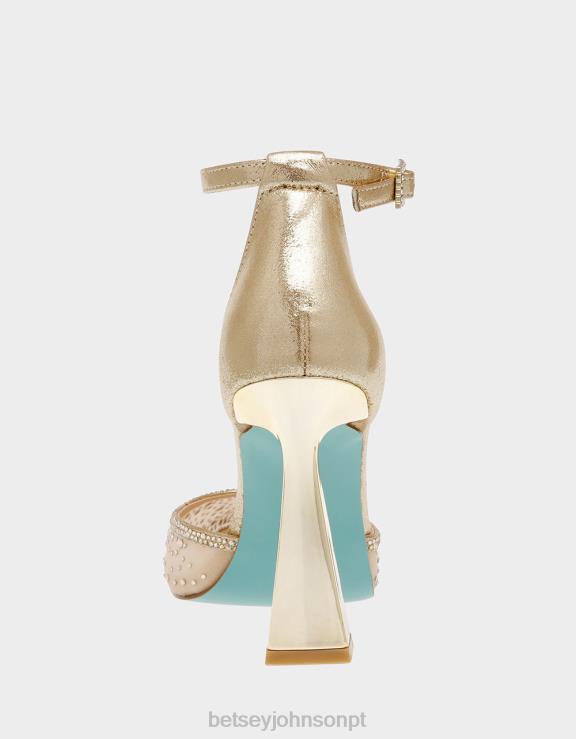 ouro empoeirado viola H6X06108 Betsey Johnson mulheres sapato