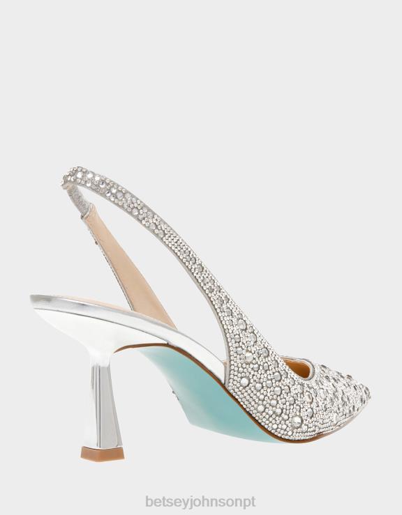 prata Clark H6X0618 Betsey Johnson mulheres sapato