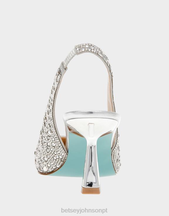 prata Clark H6X0618 Betsey Johnson mulheres sapato