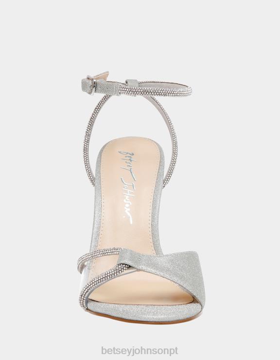 prata vera H6X0630 Betsey Johnson mulheres sapato