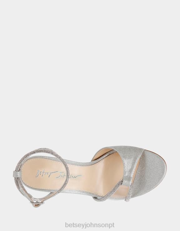 prata vera H6X0630 Betsey Johnson mulheres sapato