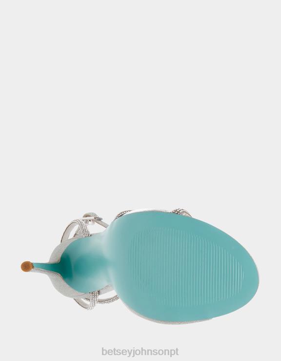 prata vera H6X0630 Betsey Johnson mulheres sapato