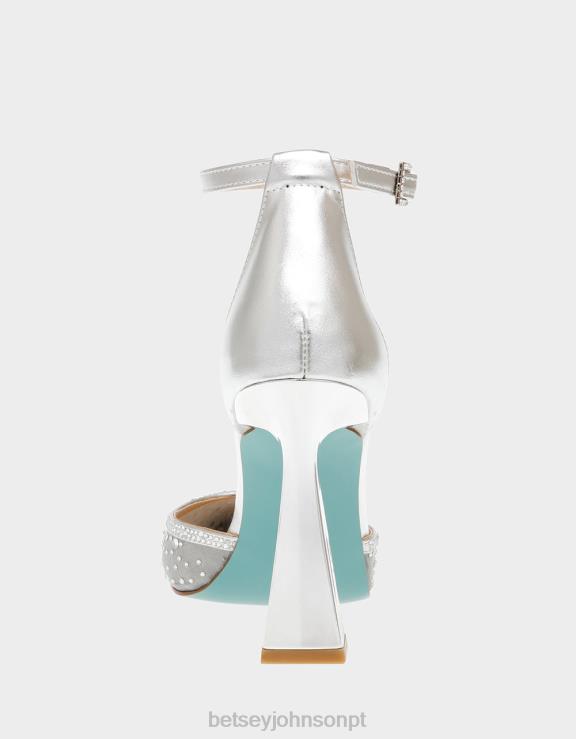 prata viola H6X0629 Betsey Johnson mulheres sapato