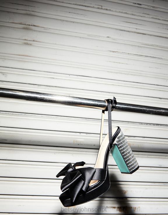 preto louco H6X0614 Betsey Johnson mulheres sapato