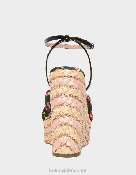preto multi amores-perfeitos H6X06137 Betsey Johnson mulheres sapato