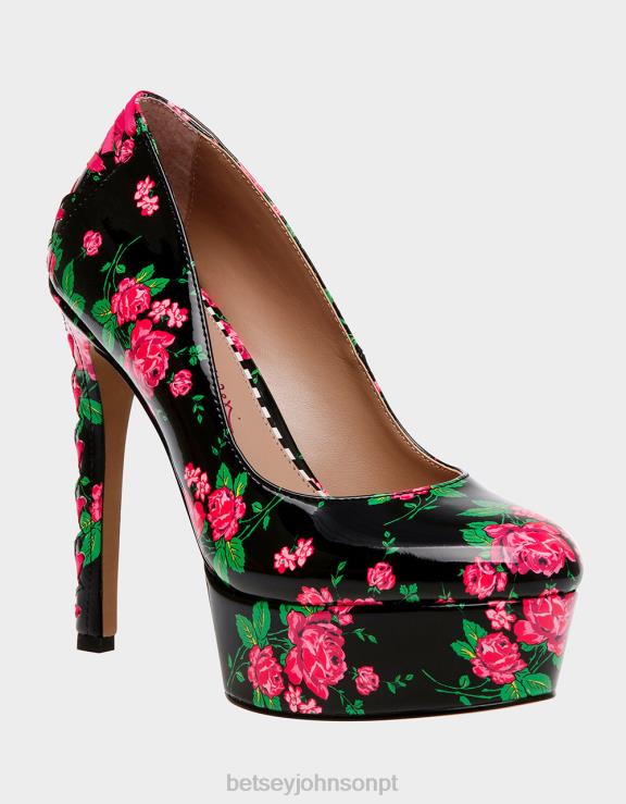 preto multi bonnee H6X06109 Betsey Johnson mulheres sapato