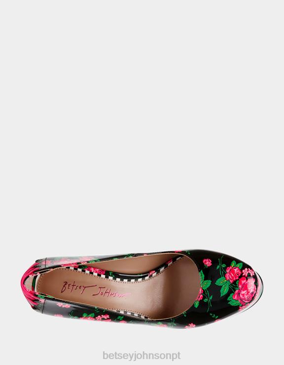 preto multi bonnee H6X06109 Betsey Johnson mulheres sapato