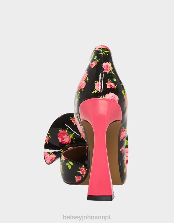 preto multi nobre-p H6X06124 Betsey Johnson mulheres sapato