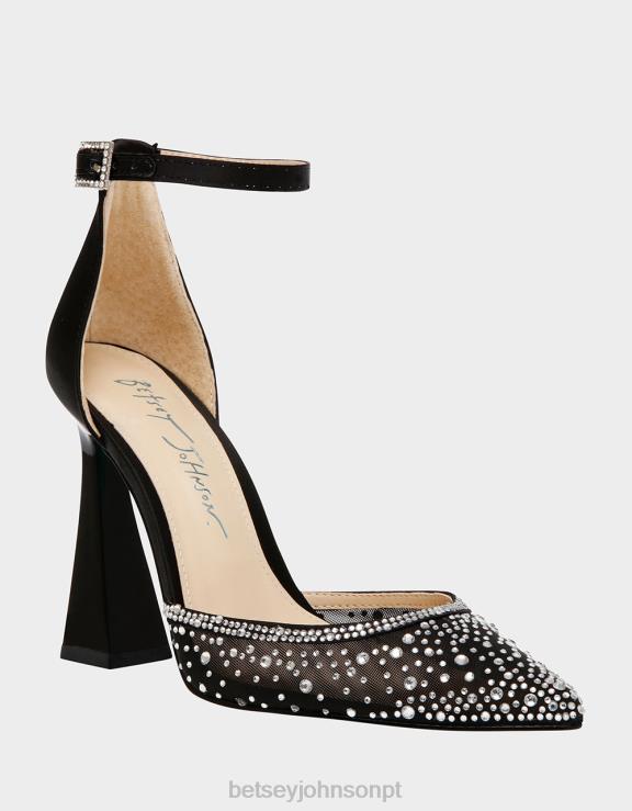 preto viola H6X06166 Betsey Johnson mulheres sapato