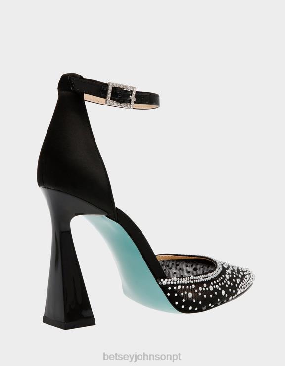 preto viola H6X06166 Betsey Johnson mulheres sapato