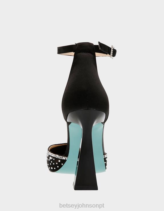 preto viola H6X06166 Betsey Johnson mulheres sapato