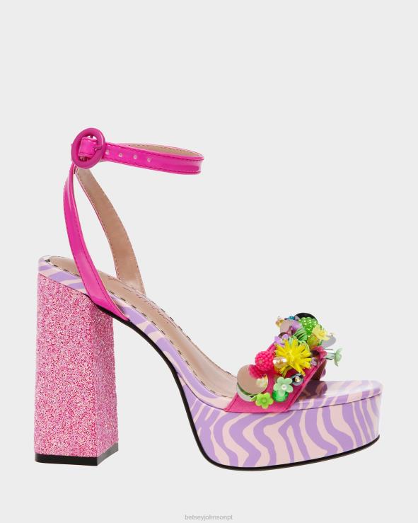 rosa multi Jordão H6X0682 Betsey Johnson mulheres sapato