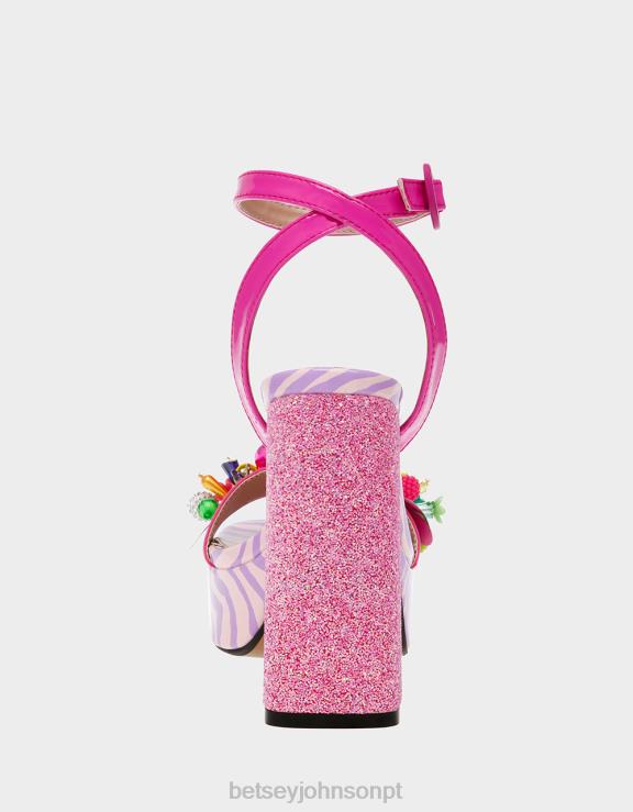 rosa multi Jordão H6X0682 Betsey Johnson mulheres sapato
