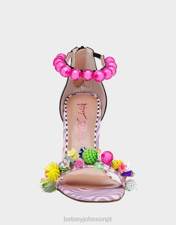 rosa multi clooney H6X0698 Betsey Johnson mulheres sapato