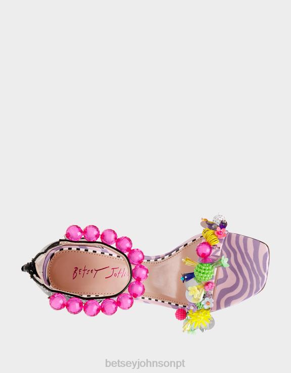 rosa multi clooney H6X0698 Betsey Johnson mulheres sapato