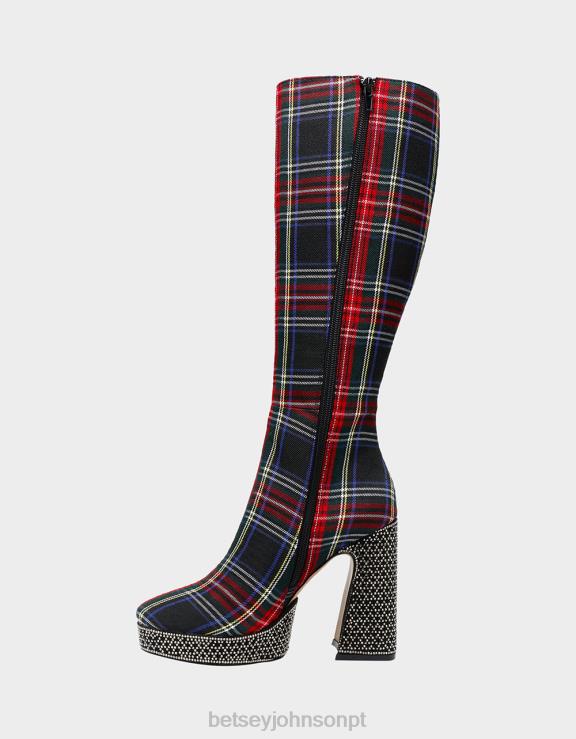 xadrez preto valeria H6X06173 Betsey Johnson mulheres sapato