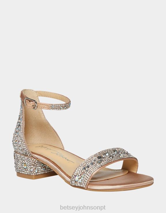 champanhe Mari H6X06151 Betsey Johnson crianças sapato