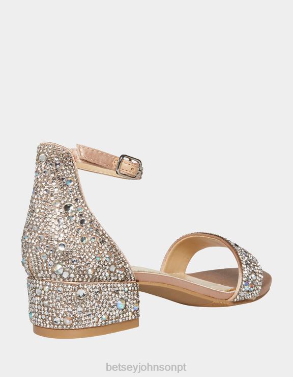 champanhe Mari H6X06151 Betsey Johnson crianças sapato