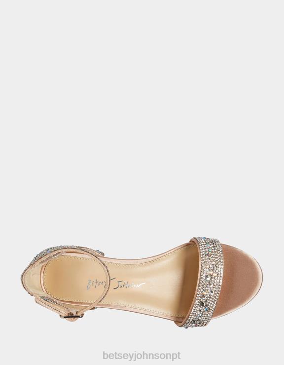 champanhe Mari H6X06151 Betsey Johnson crianças sapato