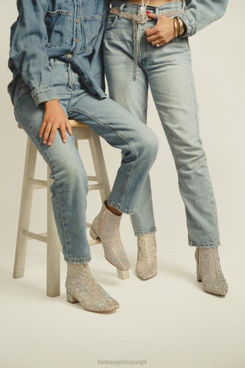 prata cadeirão H6X0623 Betsey Johnson crianças sapato