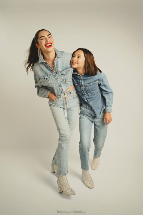 prata cadeirão H6X0623 Betsey Johnson crianças sapato