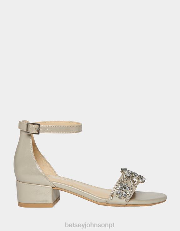 prata mel H6X06197 Betsey Johnson crianças sapato