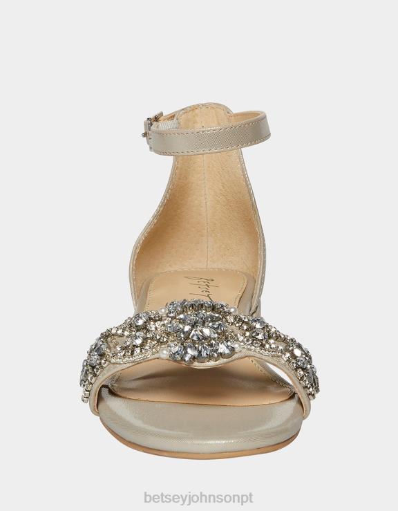 prata mel H6X06197 Betsey Johnson crianças sapato