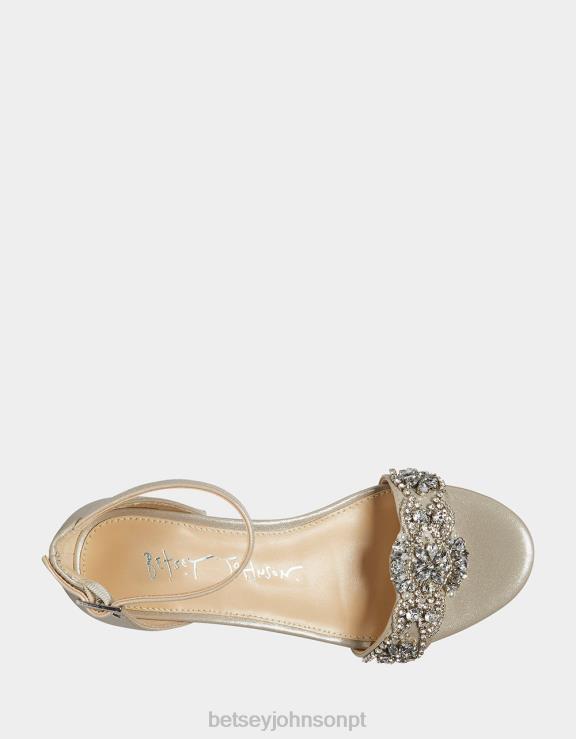 prata mel H6X06197 Betsey Johnson crianças sapato