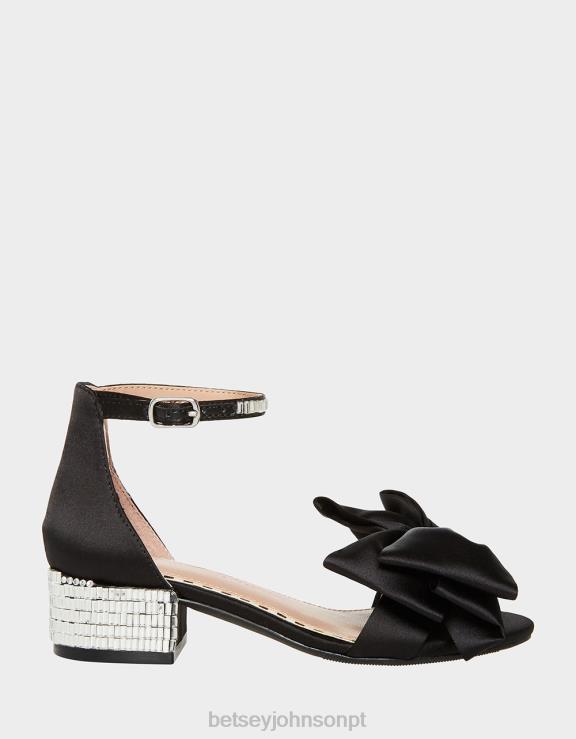 preto louco H6X06189 Betsey Johnson crianças sapato