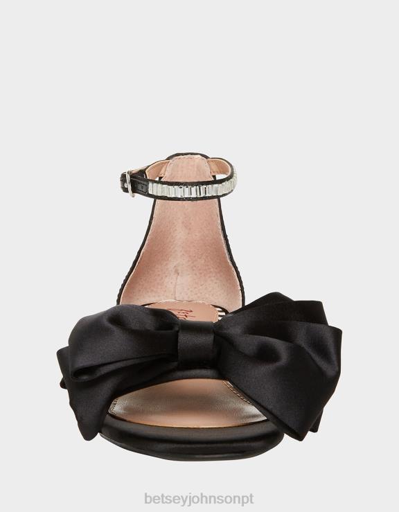 preto louco H6X06189 Betsey Johnson crianças sapato