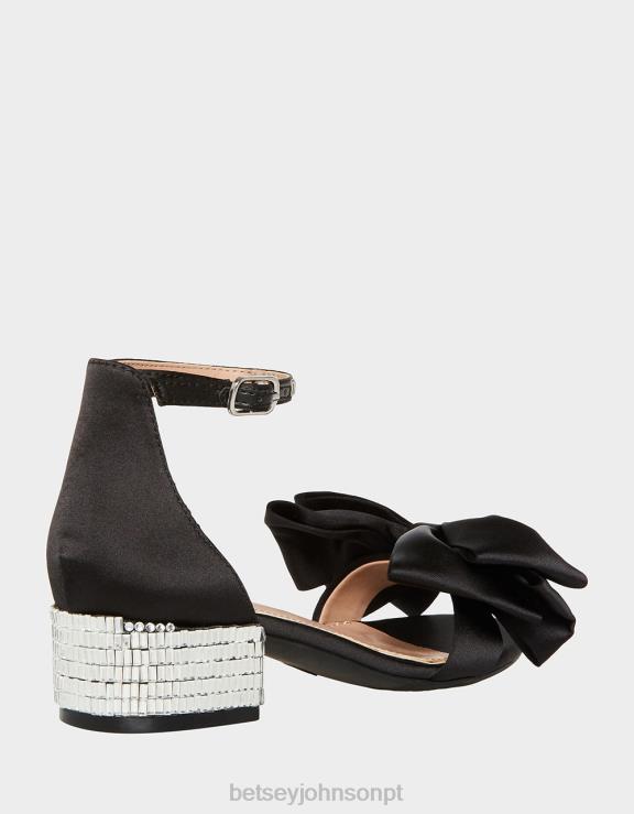 preto louco H6X06189 Betsey Johnson crianças sapato