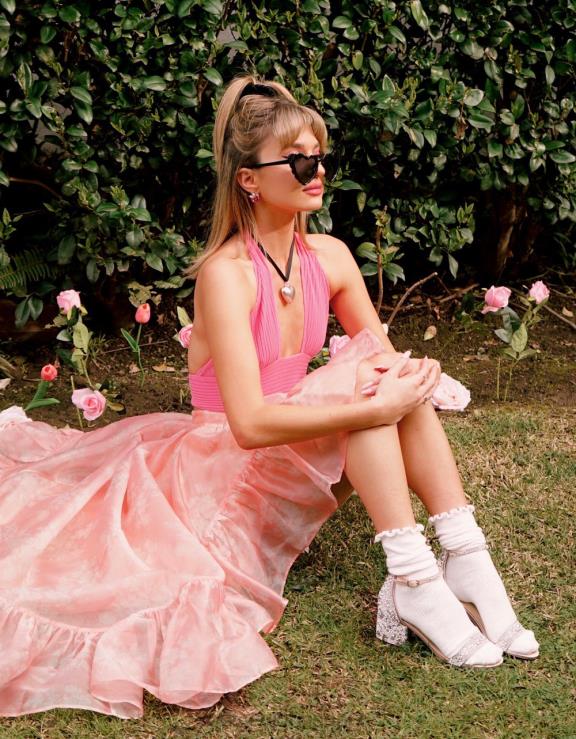 champanhe Mari H6X0645 Betsey Johnson mulheres sapato