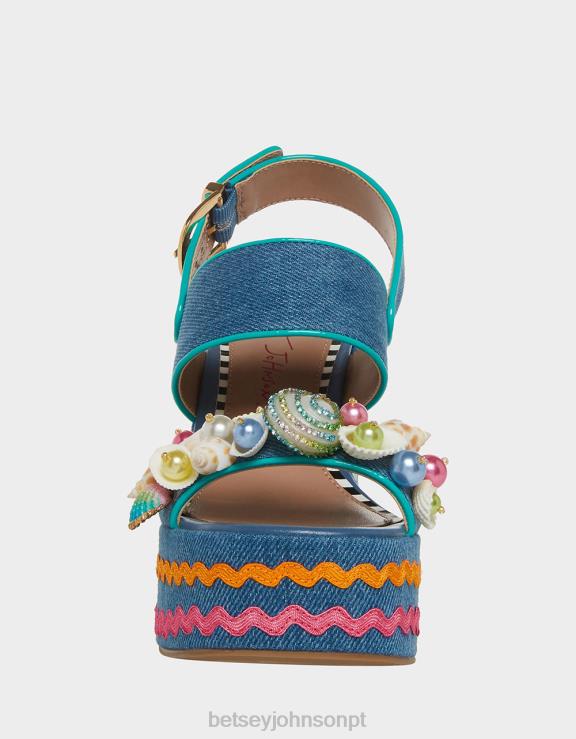 jeans multi shellie H6X0688 Betsey Johnson mulheres sapato