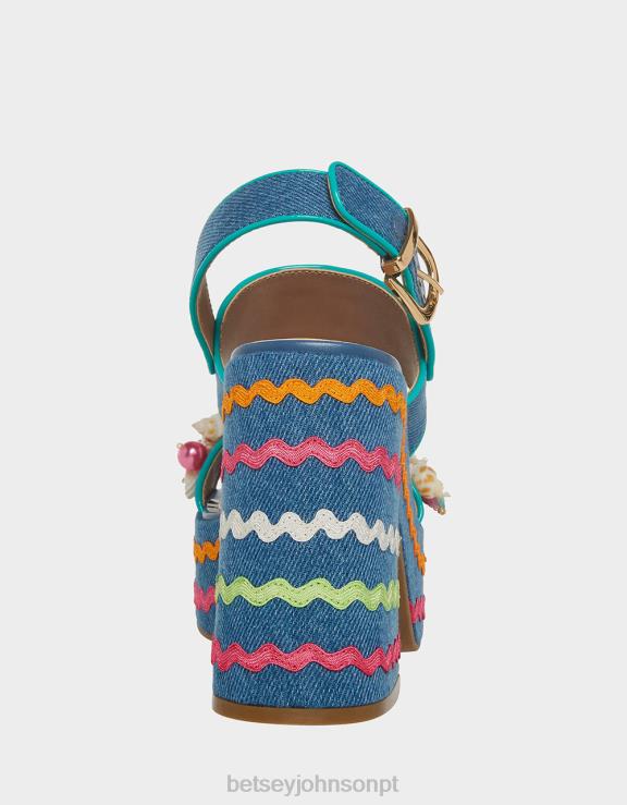 jeans multi shellie H6X0688 Betsey Johnson mulheres sapato