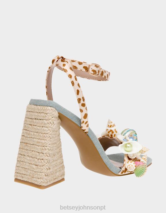 leopardo multi anckor H6X0660 Betsey Johnson mulheres sapato