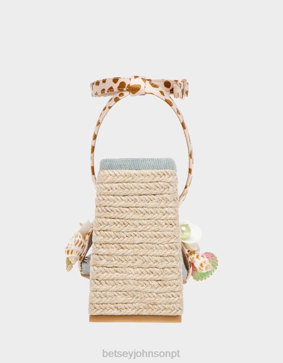 leopardo multi anckor H6X0660 Betsey Johnson mulheres sapato