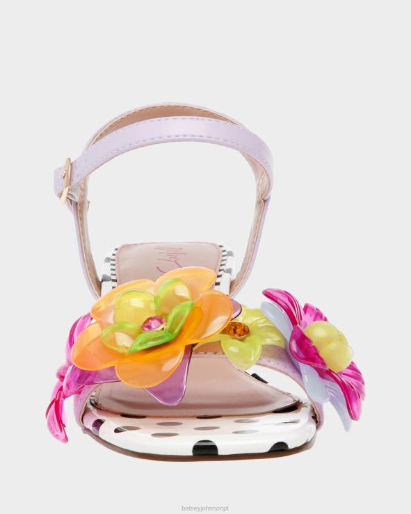 lilás pontilhada H6X0674 Betsey Johnson mulheres sapato