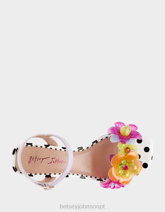 lilás pontilhada H6X0674 Betsey Johnson mulheres sapato
