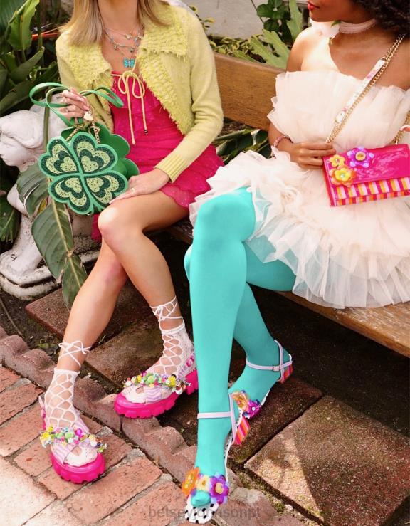 lilás pontilhada H6X0674 Betsey Johnson mulheres sapato