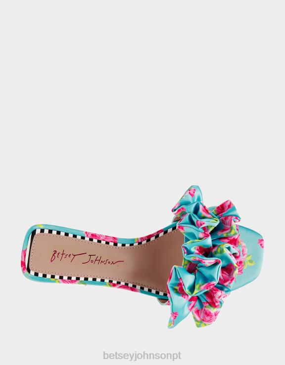 multi azul aliviar H6X0668 Betsey Johnson mulheres sapato