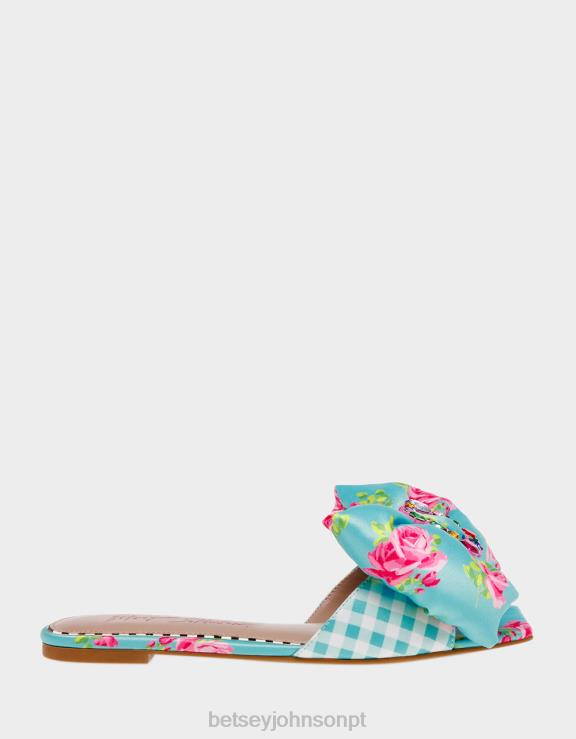 multi azul margarida-g H6X06121 Betsey Johnson mulheres sapato