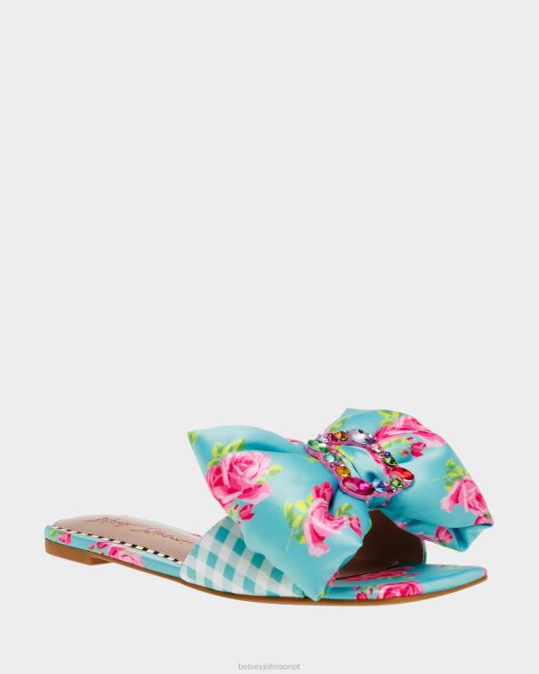 multi azul margarida-g H6X06121 Betsey Johnson mulheres sapato