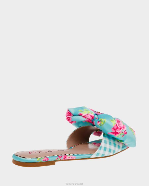 multi azul margarida-g H6X06121 Betsey Johnson mulheres sapato