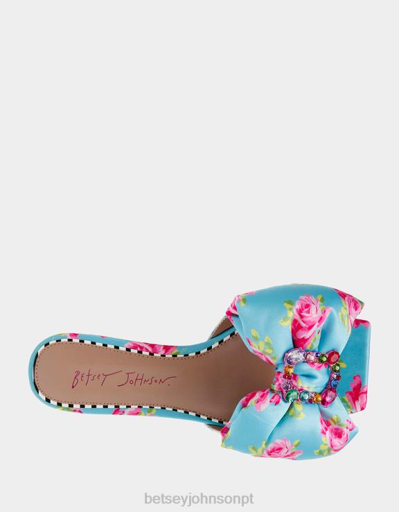multi azul margarida-g H6X06121 Betsey Johnson mulheres sapato