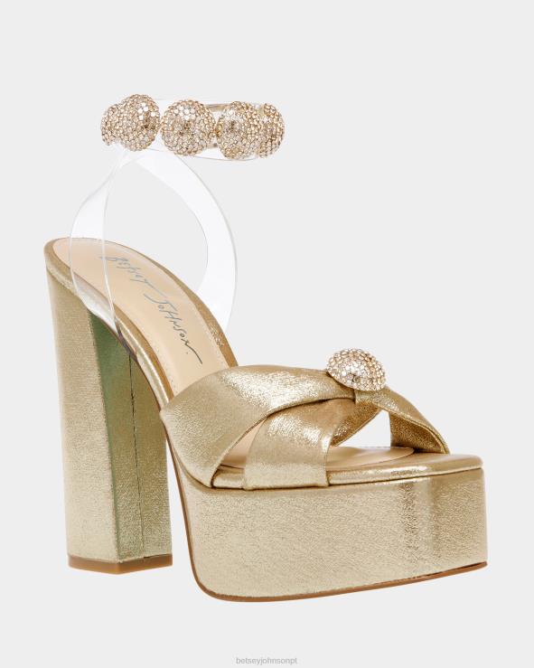 ouro pedreiro H6X06112 Betsey Johnson mulheres sapato