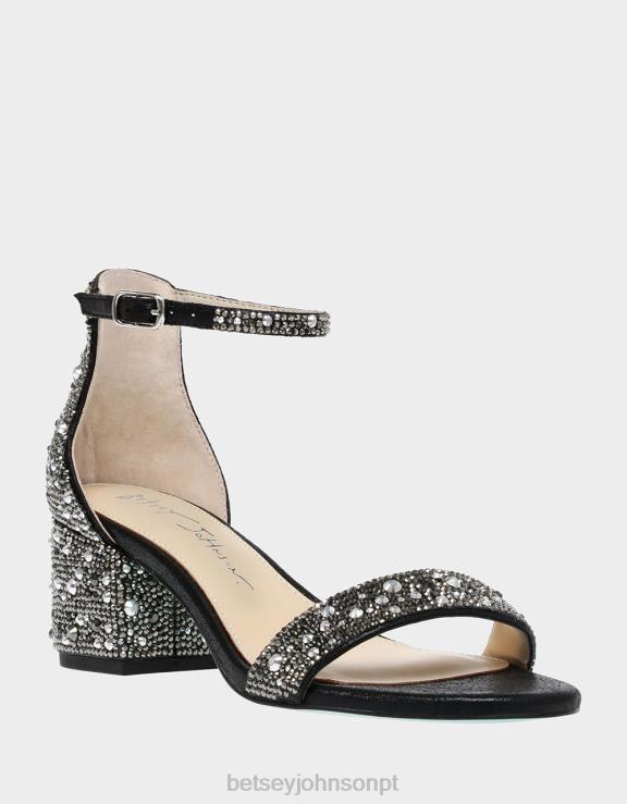 preto Mari H6X06172 Betsey Johnson mulheres sapato