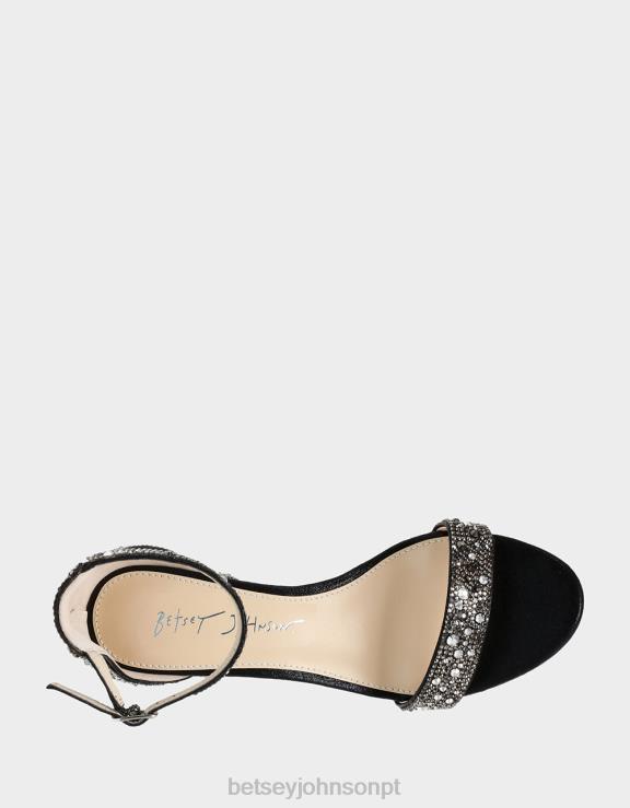 preto Mari H6X06172 Betsey Johnson mulheres sapato
