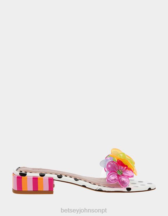 preto/bolinhas/ponto jornal H6X06114 Betsey Johnson mulheres sapato