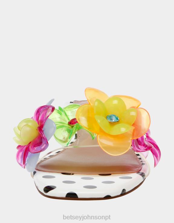 preto/bolinhas/ponto jornal H6X06114 Betsey Johnson mulheres sapato